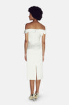 MANAMI WHITE MIDI DRESS