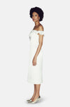 MANAMI WHITE MIDI DRESS