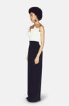 NORA BLACK/WHITE GOWN