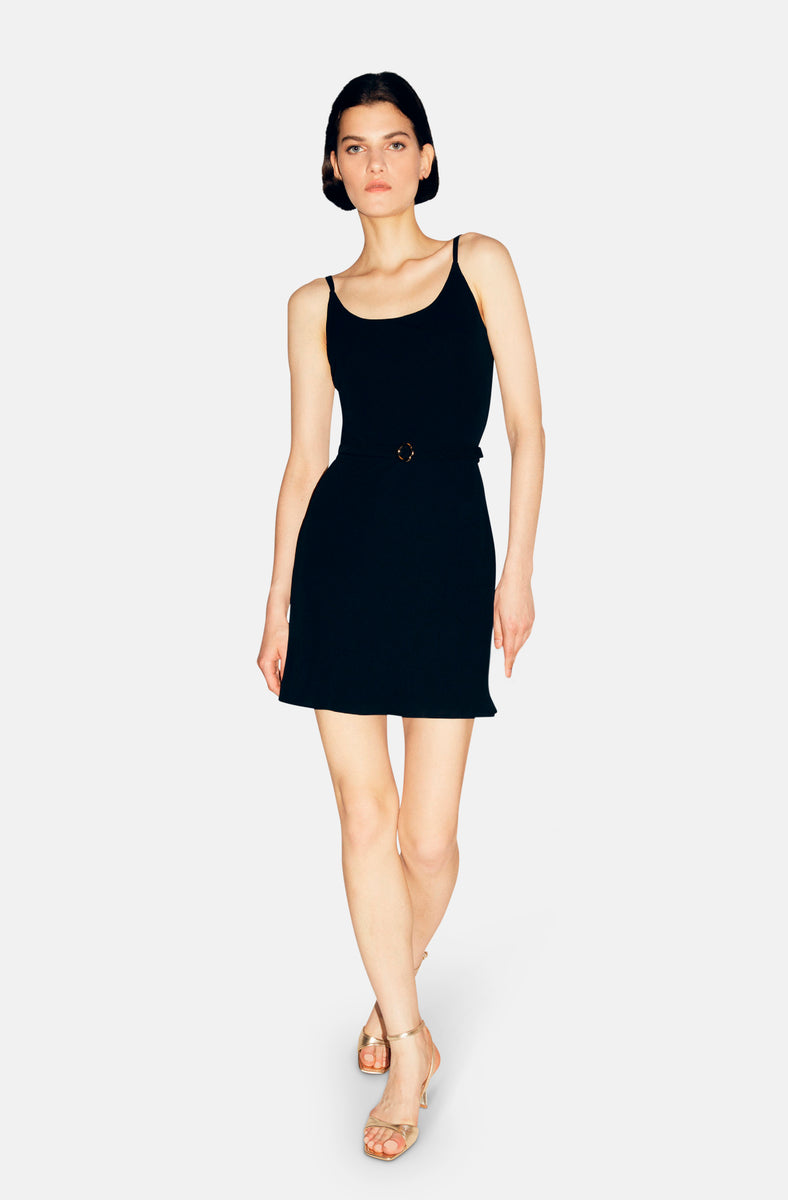 begonia mini dress BEGONIA BLACK MINI DRESS