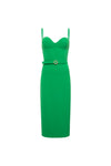 MARIGOLD GREEN MIDI DRESS