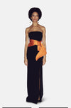 NARI BLACK/ORANGE GOWN