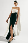 BEDIA BLACK & WHITE GOWN