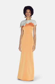  NARA ORANGE/WHITE GOWN