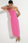 PAULETTE HOT PINK MAXI DRESS