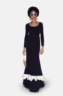  MARYAM BLACK/WHITE GOWN