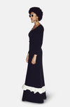 MARYAM BLACK/WHITE GOWN
