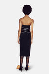 KYOTO BLACK MIDI DRESS