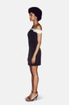 LEE BLACK/WHITE MINI DRESS