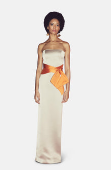  HIKARI TAUPE/ORANGE GOWN