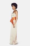 HIKARI TAUPE/ORANGE GOWN