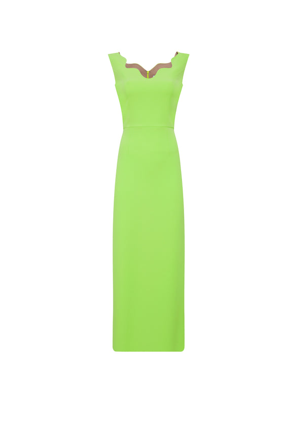 AGNES LIME GREEN GOWN Filiarmi AGNES LIME GREEN GOWN Filiarmi