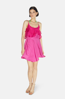  EDNA FUCHSIA MINI DRESS