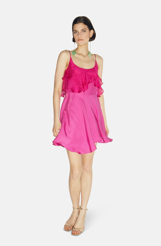 EDNA FUCHSIA MINI DRESS