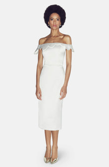  MANAMI WHITE MIDI DRESS