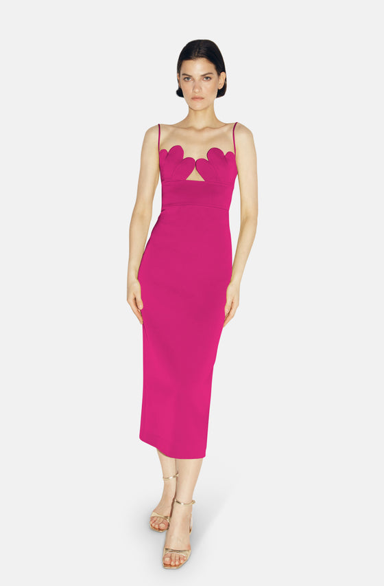 FABIOLA FUCHSIA MAXI DRESS