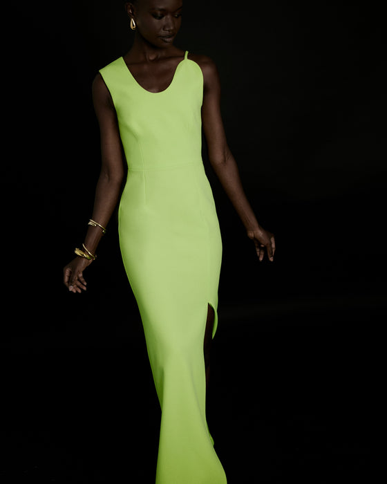 AMBER LIME GREEN GOWN Filiarmi AMBER LIME GREEN GOWN Filiarmi