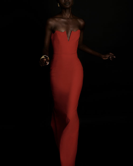 MONIQUE RED GOWN