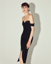 PILAR BLACK MIDI DRESS