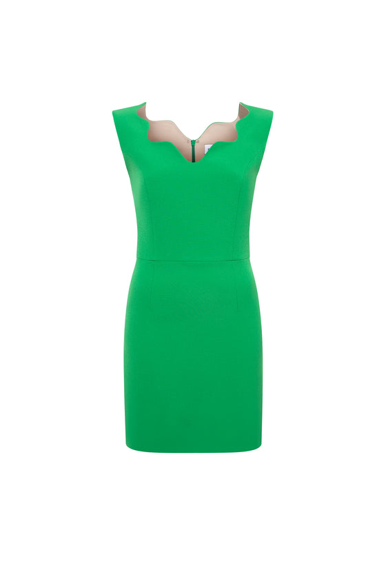 IXORA GREEN MINI DRESS