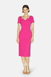 LANTANA FUCHSIA MIDI DRESS