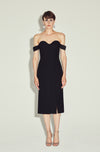 PILAR BLACK MIDI DRESS