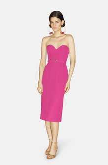  MARIGOLD FUCHSIA MIDI DRESS