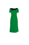 NURIA BRIGHT GREEN MIDI DRESS