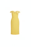 RUTA BUTTER YELLOW MIDI DRESS