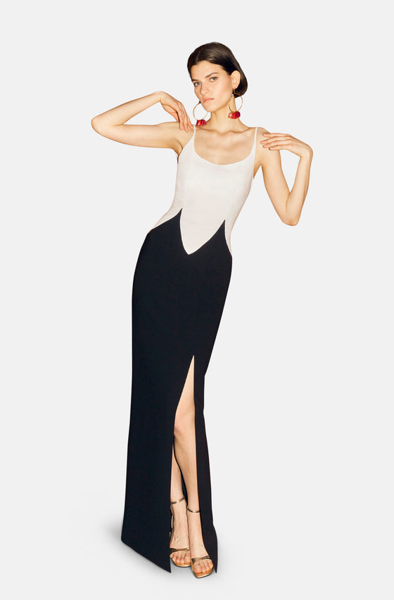 TULIP BLACK / WHITE GOWN