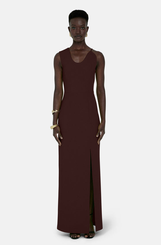 AMBER DARK RED GOWN