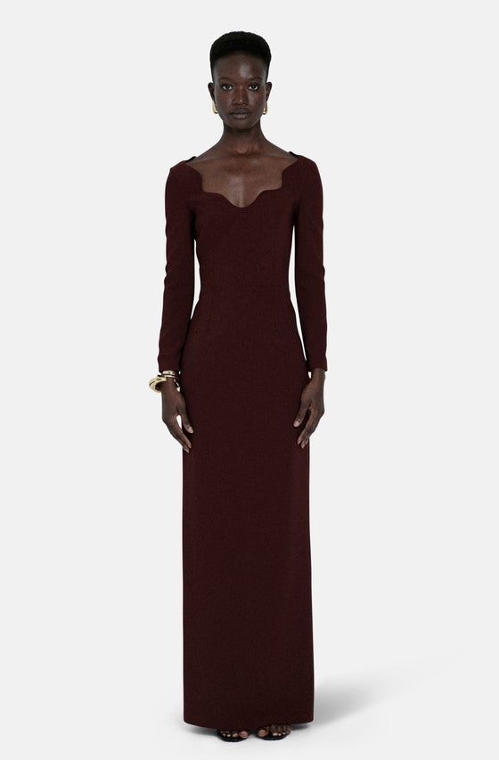 CHERRY DARK RED GOWN