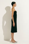 MARLENE BLACK MIDI DRESS