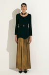 MAUREEN BLACK & GOLD GOWN