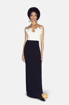  NORA BLACK/WHITE GOWN