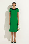 NURIA BRIGHT GREEN MIDI DRESS