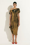 PHYLLIS GOLD MAXI DRESS