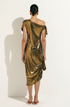 PHYLLIS GOLD MAXI DRESS